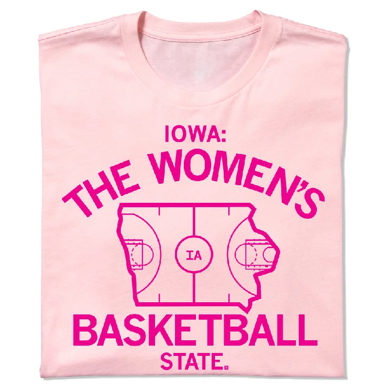 Women's Blouse with Lapel CollarIowa: The Women's Basketball State Pink