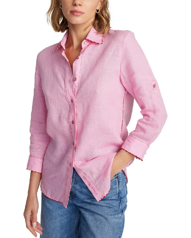 women's pajamas with a timeless appealRobert Graham Hadley Linen Woven Shirt