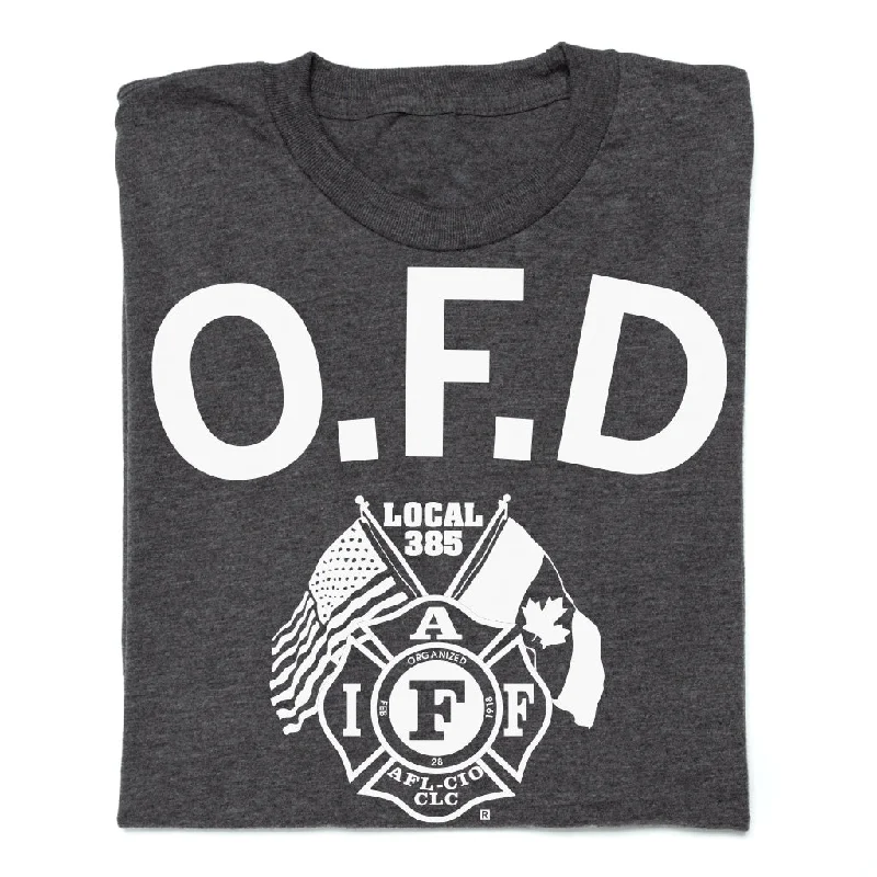 Women's Blouse with Wide CollarOmaha Fire Department Curved Logo