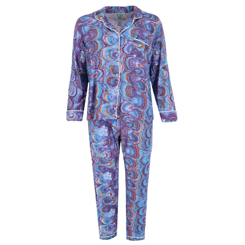 women's pajamas designed for sleepWomen's Peacock Swirl Pajama Set