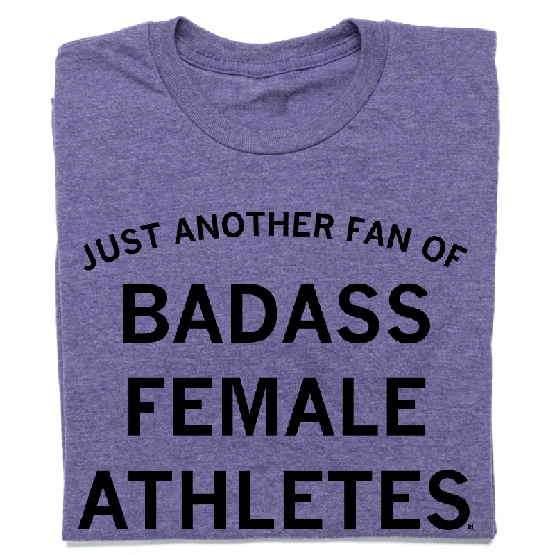 Women's Blouse with High CollarJust Another Fan of Badass Female Athletes Purple