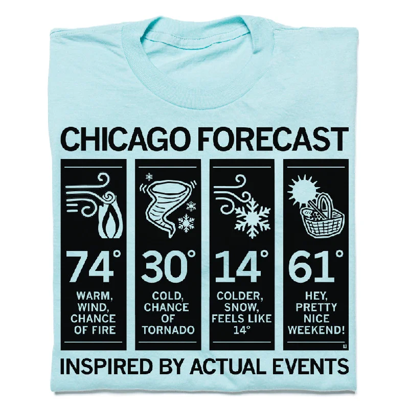 Women's Blouse with Sweetheart NeckChicago Forecast