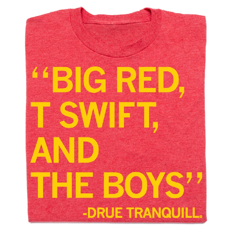 Women's Blouse with Collarless DesignBig Red T Swift And The Boys