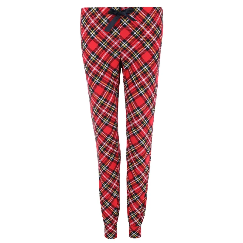 women's pajamas with built-in braWomen's Christmas Plaid Jogger Pants