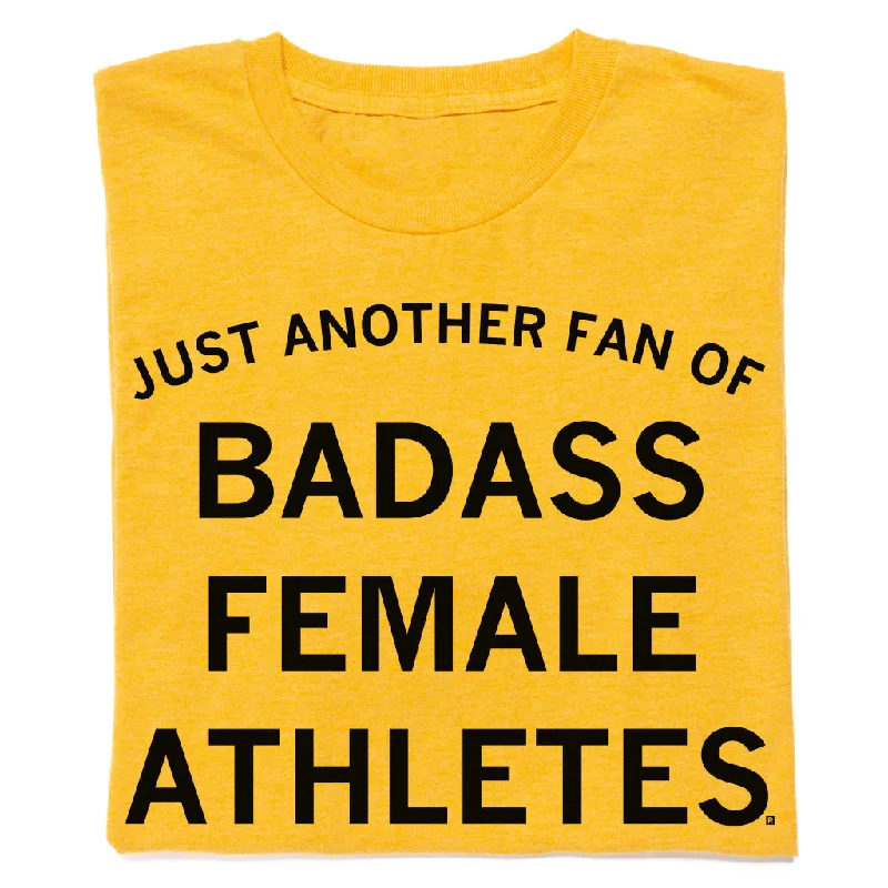 Women's Blouse with Notched CollarJust Another Fan of Badass Female Athletes Gold