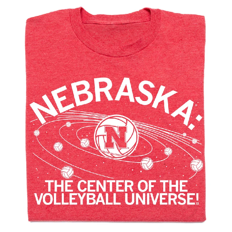 Women's Blouse with BeltNE: Volleyball Universe Red