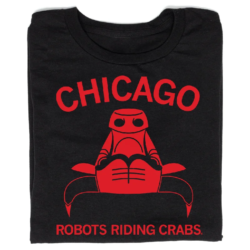 Women's Blouse for EveningChicago: Robots Riding Crabs