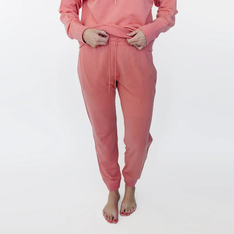 women's pajamas in solid colorsWomen's Merino Wool Jogger, Dusty Rose