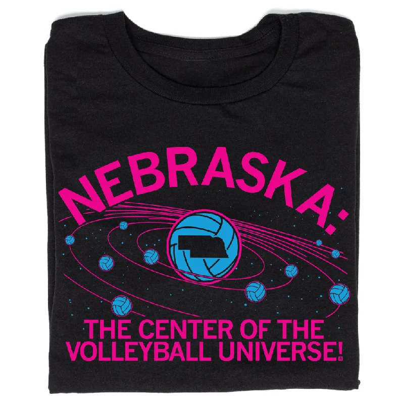 Women's Blouse with Wide CollarNE: Volleyball Universe Black