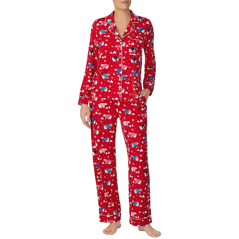 women's pajamas with a charming floral patternWomens 2PC Printed Pant Set