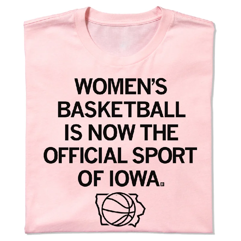 Women's Blouse with Shirt CollarWomen's Basketball: Official Sport of Iowa Pink