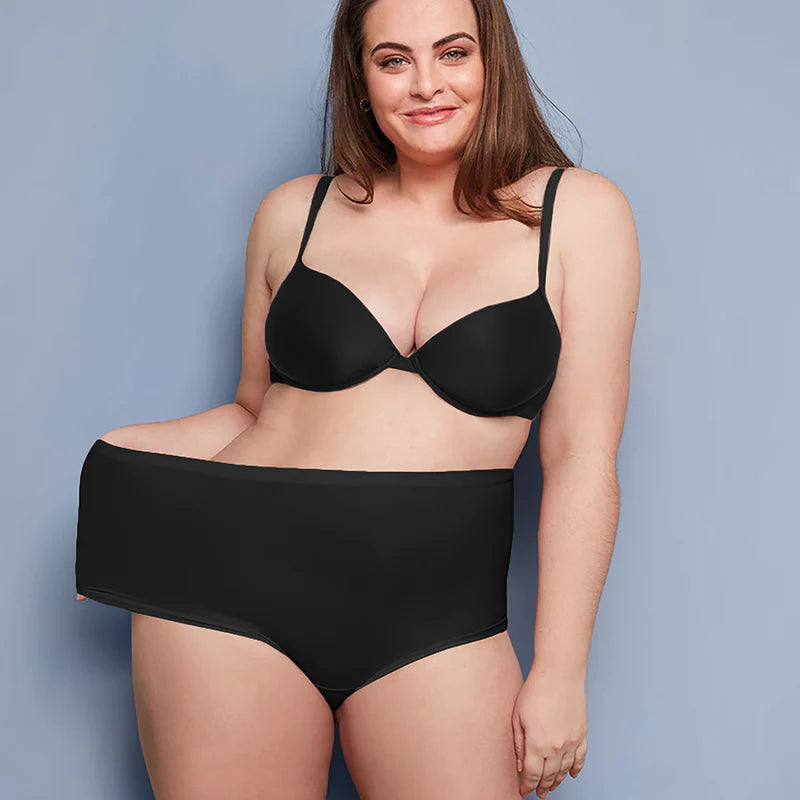 plus-size high-waisted panties with a full-coverage designJanira Flexie Adapt Full Brief