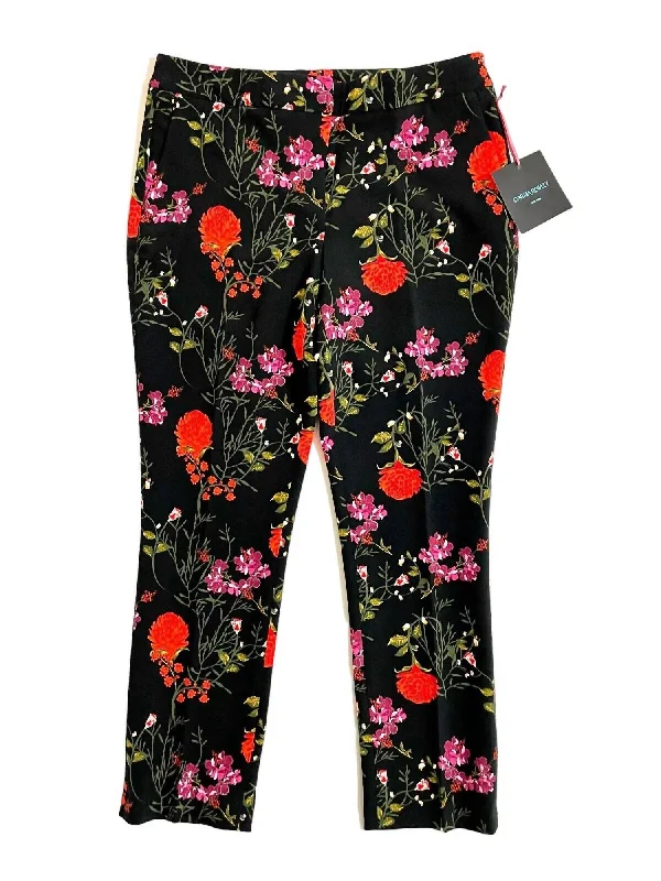 Women's Jodhpurs with Narrow CollarWomen's Cropped Floral Print Cigarette Leg Pant In Multicolor