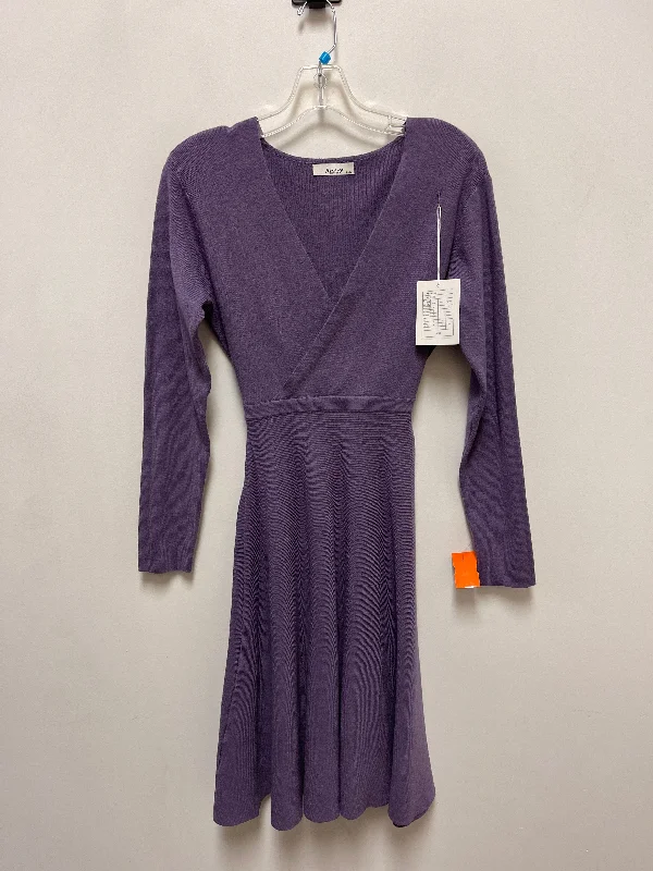 Women's Wide-Neck DressesDress Casual Midi By Clothes Mentor In Purple, Size: L