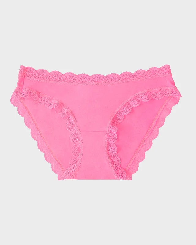 plus-size high-waisted panties with a full-coverage designThe Original Brief - Hot Pink