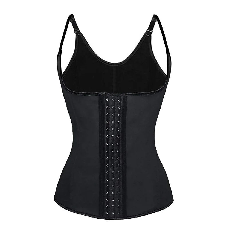 plus-size high-compression shapewear for formal eventsLatex Waist Trainer Vest for Women with Adjustable Straps