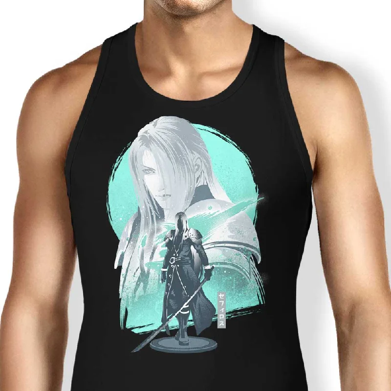 Women's Blouse with Keyhole CollarSilver Haired Soldier - Tank Top