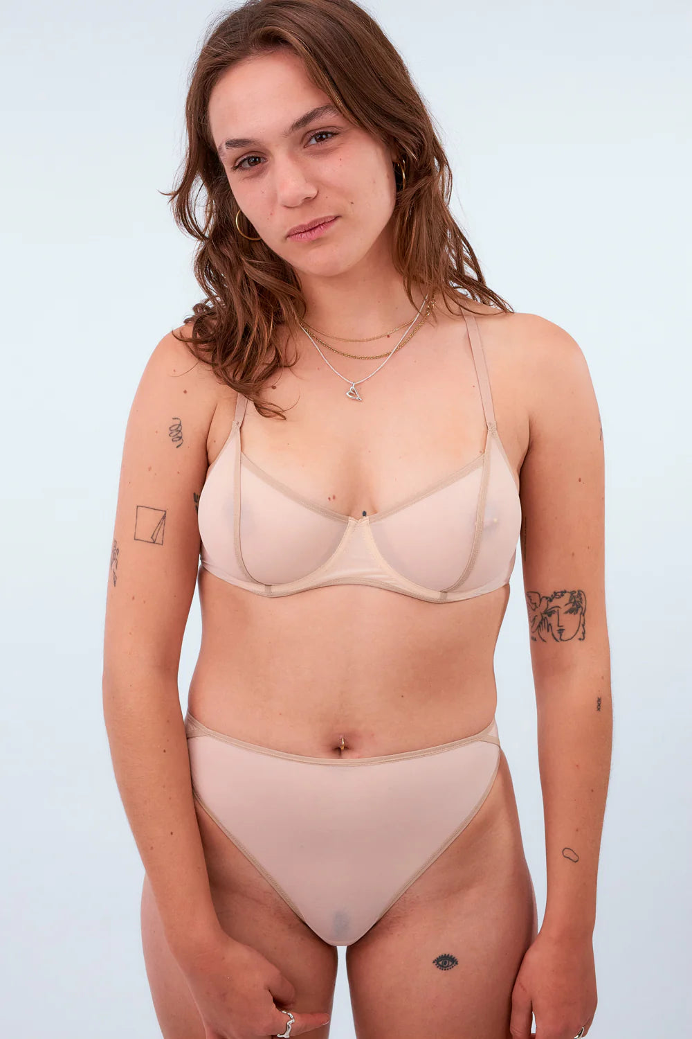 wireless mastectomy bra with soft cupsLa Fille d'O | Savage, Highleg Bottom (Off White) - 1/5/6