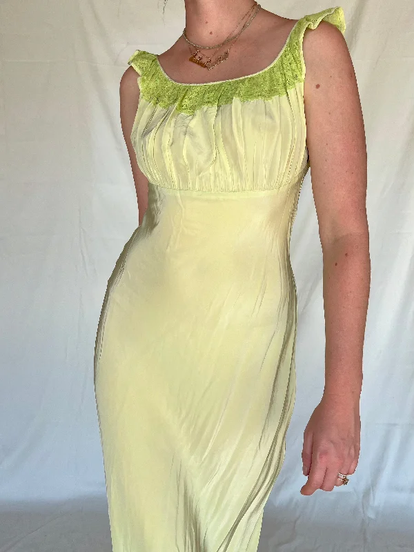 women's pajamas with a touch of luxuryHand Dyed Pastel Green Slip