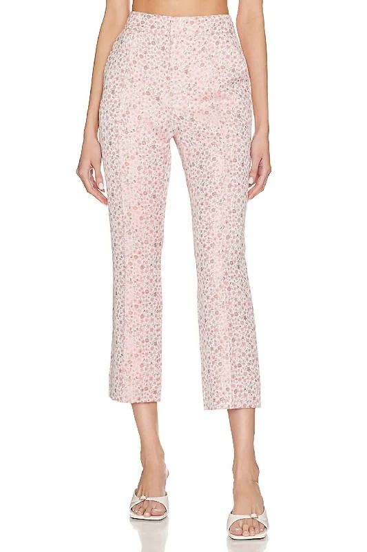 Women's Jodhpurs with Shawl CollarPorter Pants In Pale Rose Multi