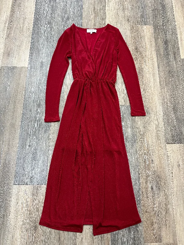 Women's U-Shaped Collar DressesDress Party Long By L’academie In Red, Size: Xs