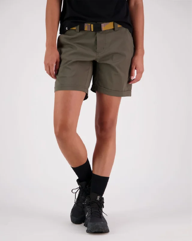 Women's Paperbag Waist ShortsDrift Shorts - Olive Night