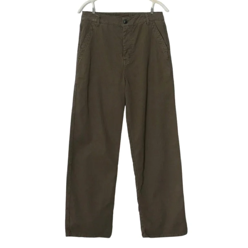 Women's Jodhpurs with Mandarin CollarBaylor Twill Pants In Vintage Green