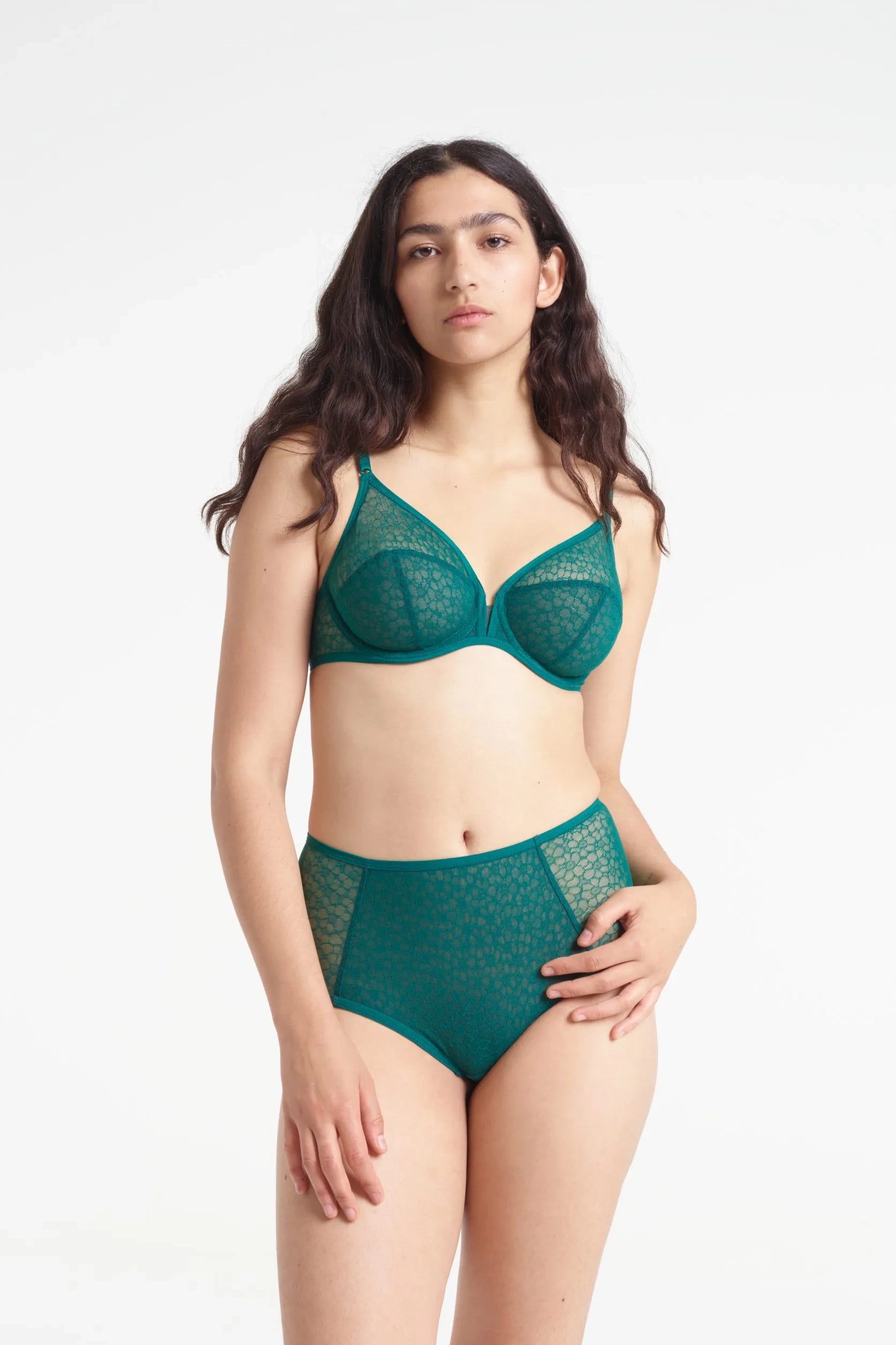 mastectomy bra with pocketsYasmine Eslami | Lily Highwaist Slip (Emeraude) - S