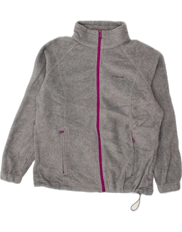 Women's Anorak CoatsCOLUMBIA Womens Fleece Jacket UK 18 XL Grey Polyester