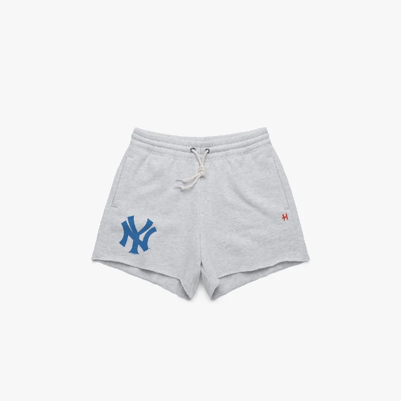 Women's Scalloped Hem ShortsWomen's New York Yankees Jersey Logo Sweat Shorts