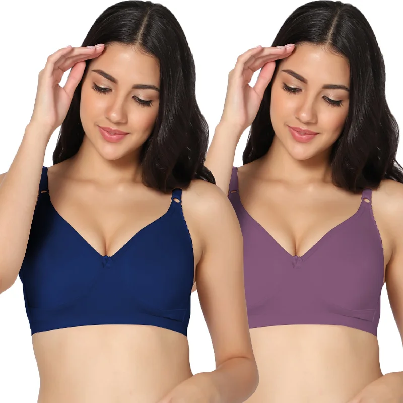 seamless bra with underwire supportFull Coverage Non-Padded Bra (Pack of 2)