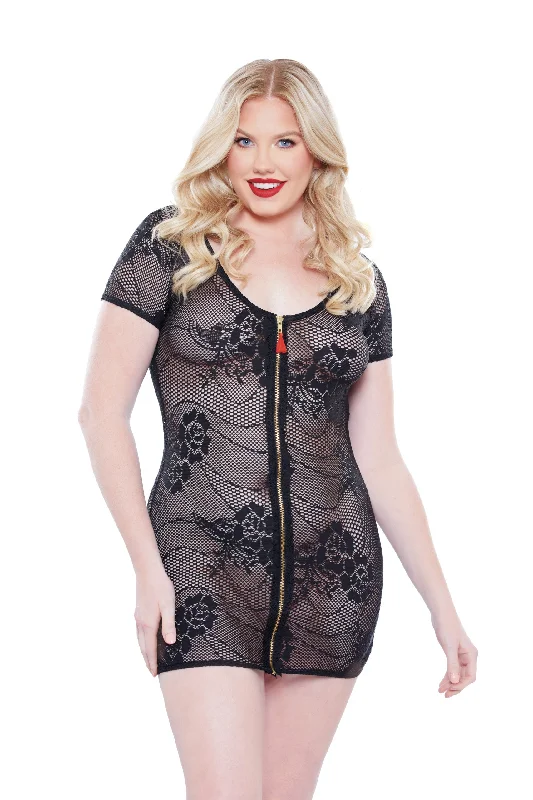 women's pajamas for cold weatherAllure Lingerie Plus Kitten Charli Dress Diva