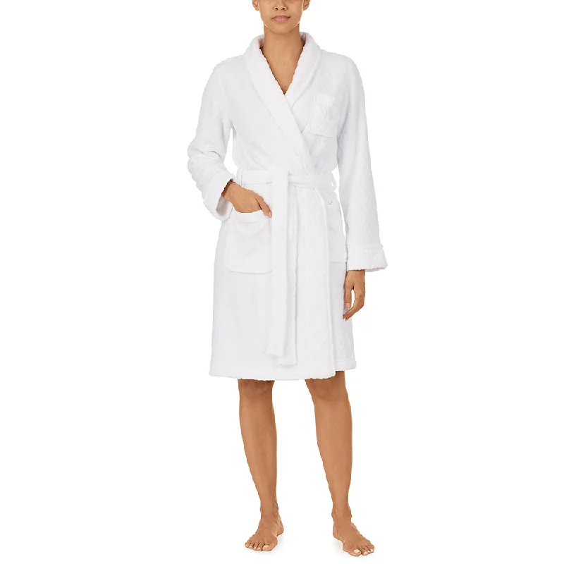 women's pajamas with a sophisticated, modern twistLAUREN HOME, Bademantel mit Schalkragen und Bindegürtel, ILN42111F