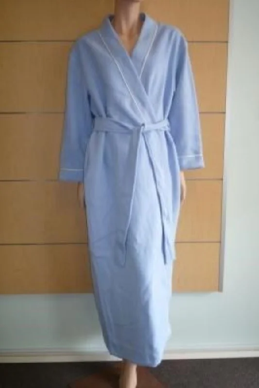 women's pajamas with a snug fitDilly Lane Sleepwear Cotton Blend Fleece Wrap Dressing Gown