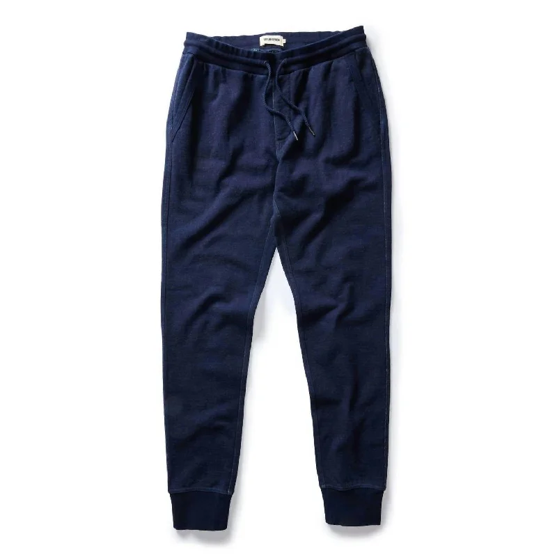 Women's Harem ShortsSunset Jogger Pants In Indigo Terry