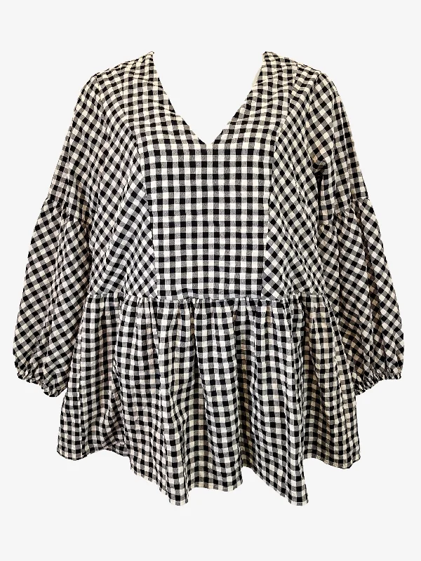 Women's High Collar DressesAtmos & Here Essential Summer Gingham Mini Dress Size 14