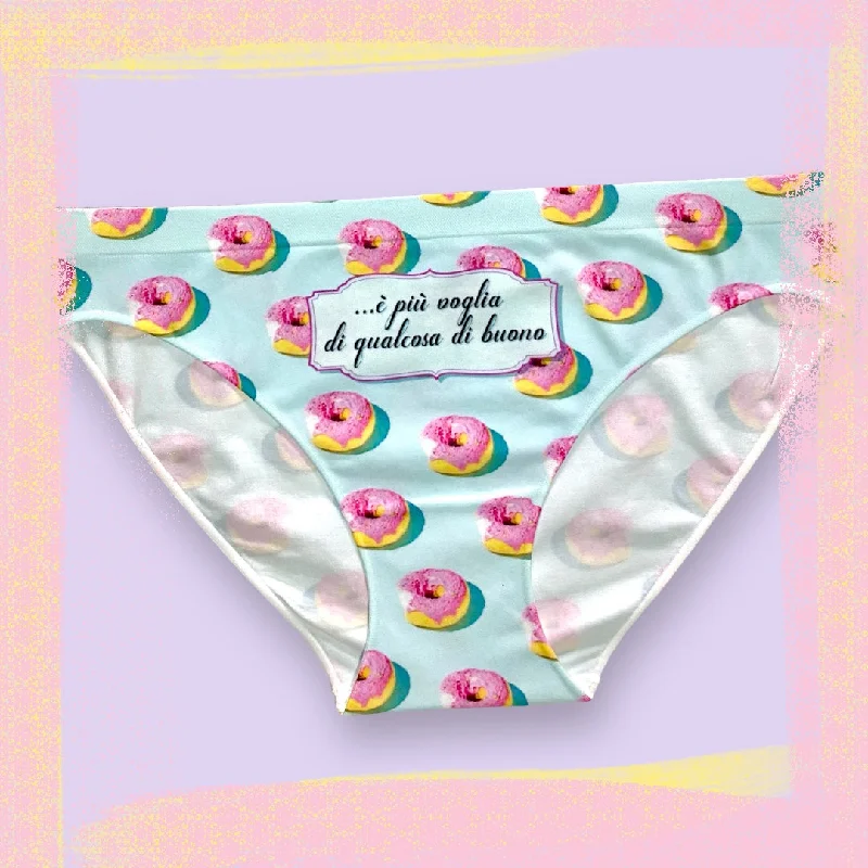 lightweight cotton briefs for everyday comfortSlip con stampa Donuts