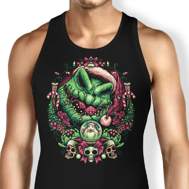 Women's Blouse with Cropped LengthChristmas Boogeyman - Tank Top