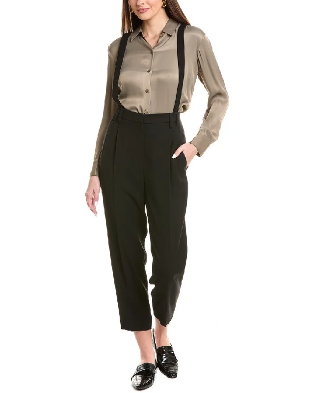 Women's Jodhpurs with Notched CollarBrunello Cucinelli Wool-Blend Pant