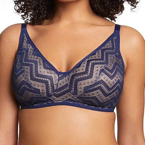 lightweight sports bra for runningRoyce Zahra Wire Free Soft Cup Bra - Navy