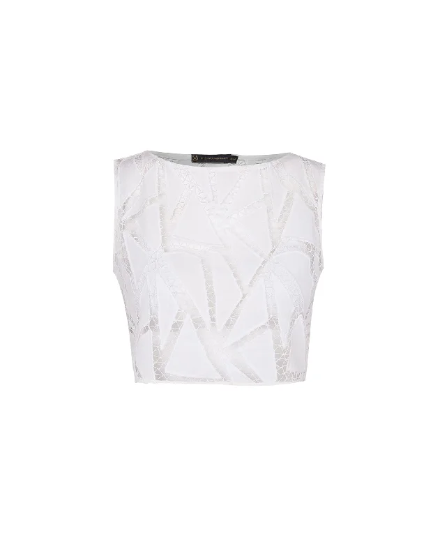 Women's Blouse with High CollarElara Blouse - Off White