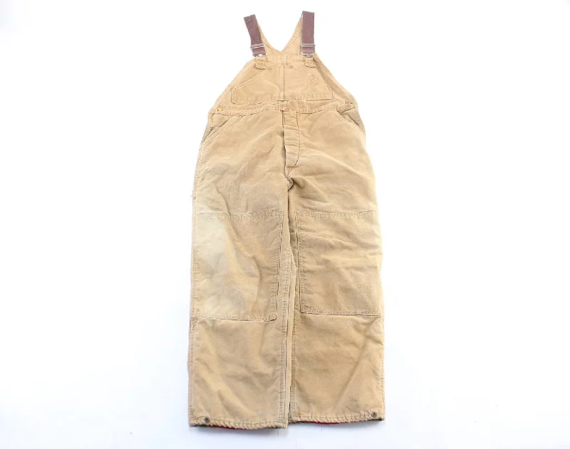 Women's Coats with Collar70's Carhartt Logo Patch Tan Overalls