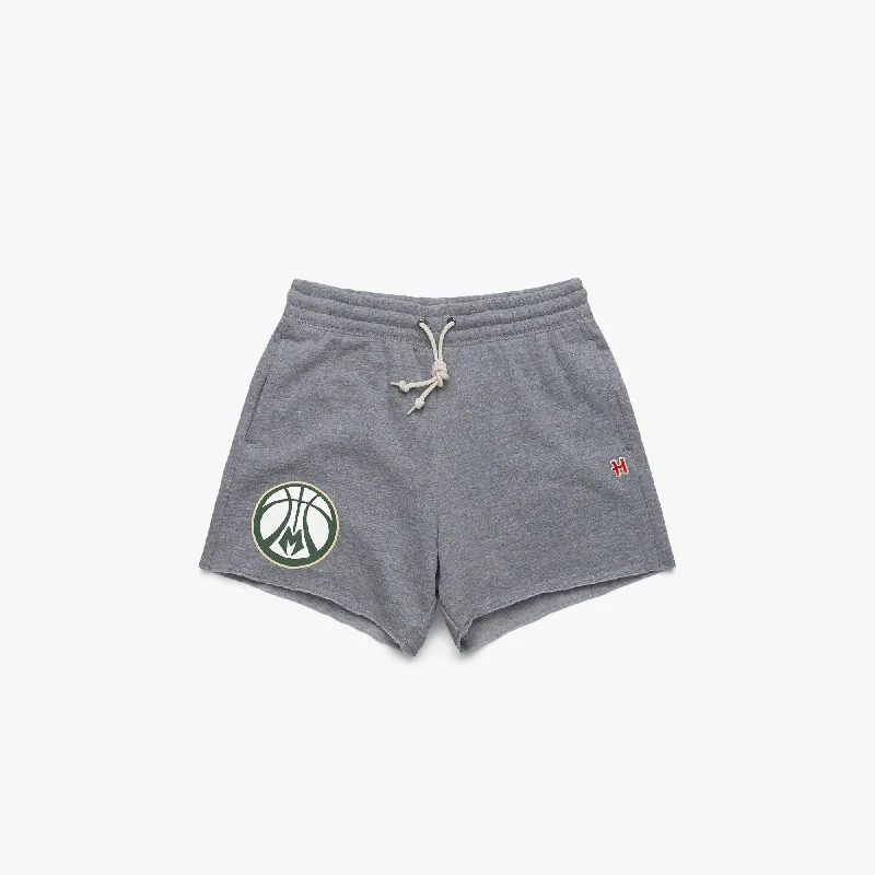 Women's Non-Stretch ShortsWomen's Milwaukee Bucks Logo Sweat Shorts