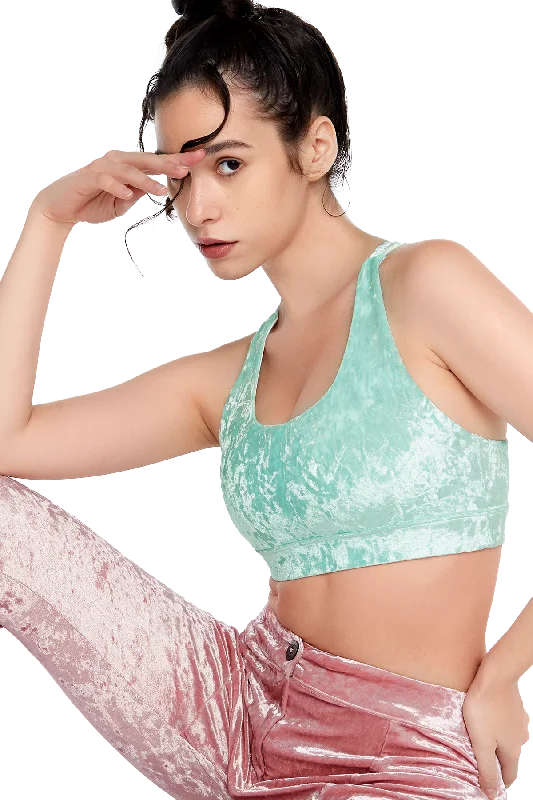 full-coverage bra for large bustsDreamy Mint Sports bra