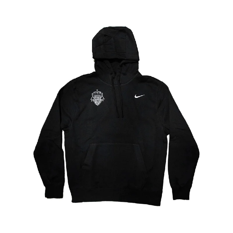 Women's Hooded Sweatshirts with Linen LiningNike 2023 Washington Spirit Youth Hoodie - SMALL SHIELD LOGO - Black