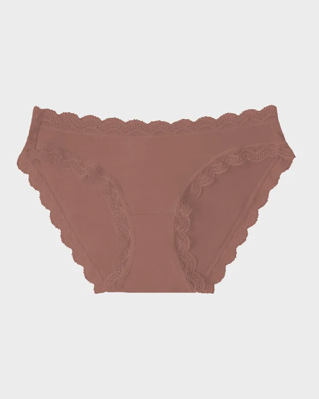 seamless panties with a concealed pocket, moisture-wicking finish, and stretchable fabric for convenience, comfort, and a smooth undergarment line.The Original Brief - Mocha