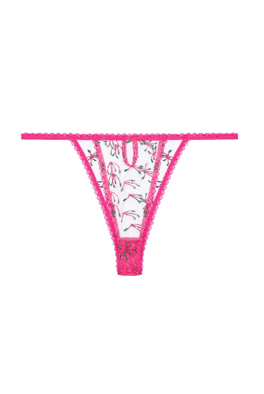 lightweight silk panties with a floral lace trimBONBON Briefs