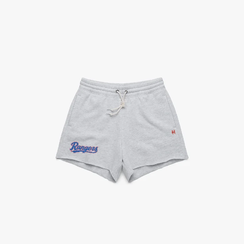 Women's Retro ShortsWomen's Texas Rangers Jersey Logo Sweat Shorts