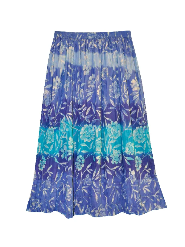 Women's Midi SkirtsLa Cera Plus Size Crinkle Voile Reversible Skirt