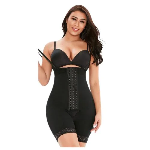 high-waisted shapewear with silicone strips for gripFajas Shapewear Thigh Slimmer Butt Lifter High Waist Tummy Control